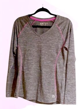 REEBOK Performance Top…Grey & Pink!!!